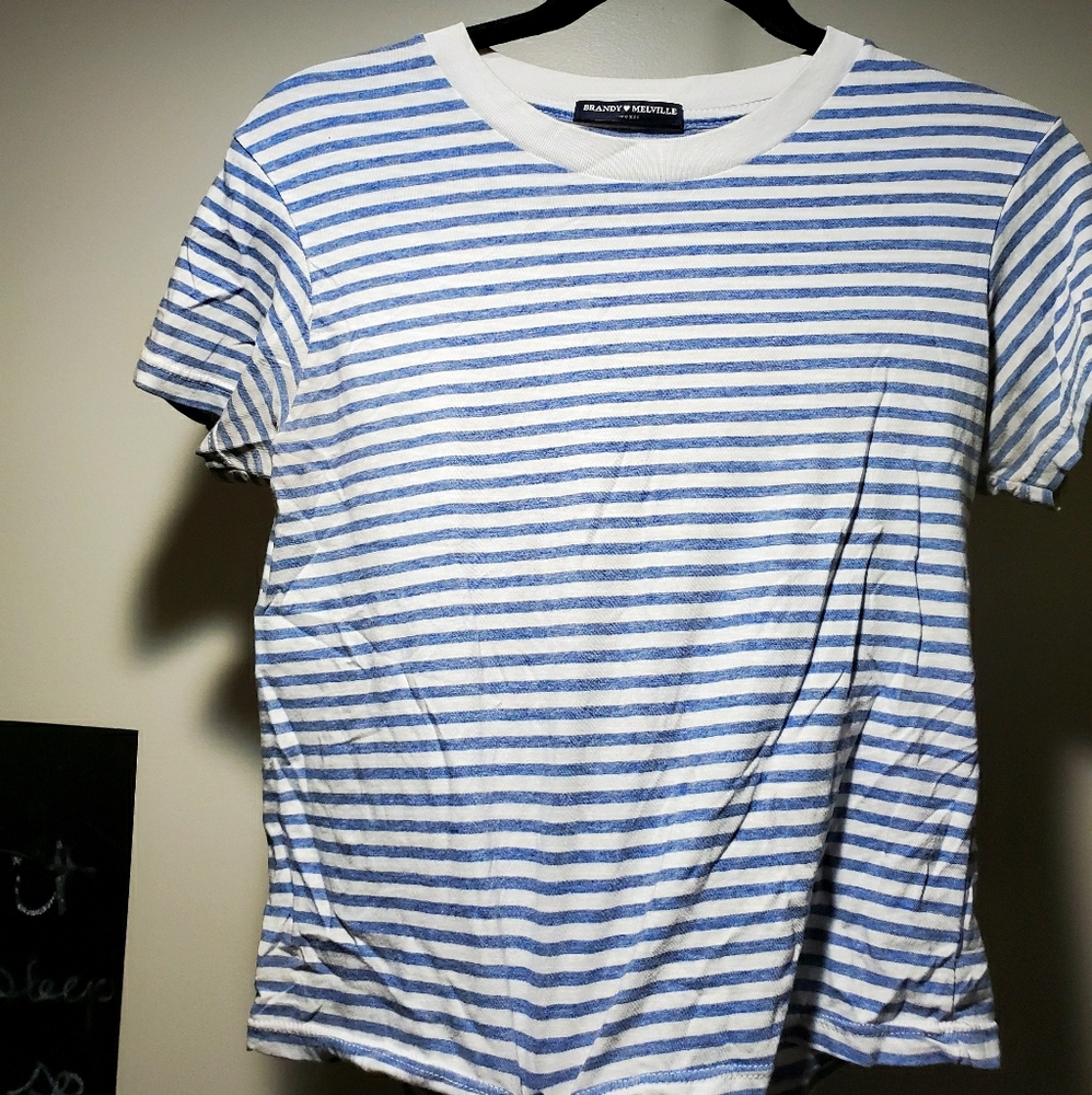 Brandy Melville Striped Crop Top - OS